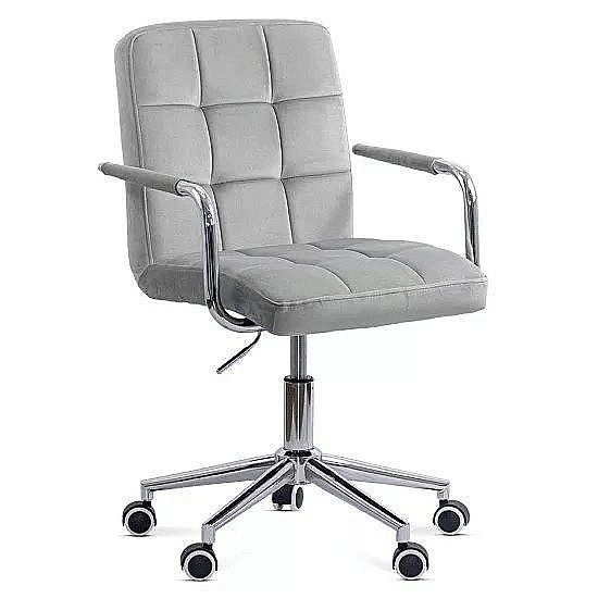 Scaun birou copii OFF 328V, ergonomic, catifea, inaltime reglabila, rotativ, 80 kg [2]