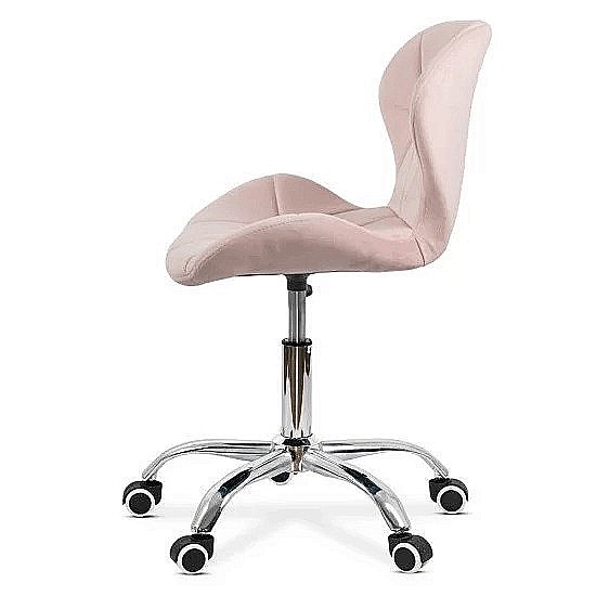 Scaun birou copii OFF 334, ergonomic, rotativ, catifea, cadru cromat, inaltime ajustabila, 100 kg [3]