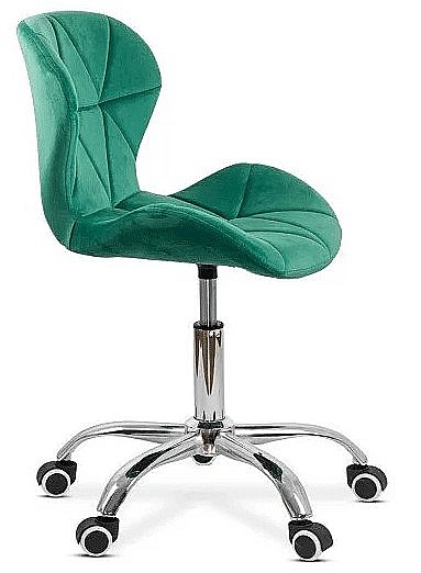 Scaun birou copii OFF 334, ergonomic, rotativ, catifea, cadru cromat, inaltime ajustabila, 100 kg [3]