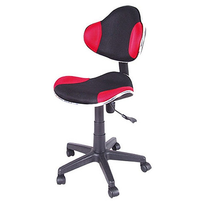 Scaun birou copii SL G2, Ergonomic, Stofa, Inaltime reglabila, Cadru polipropilena, 60 kg, Rosu/Negru [2]