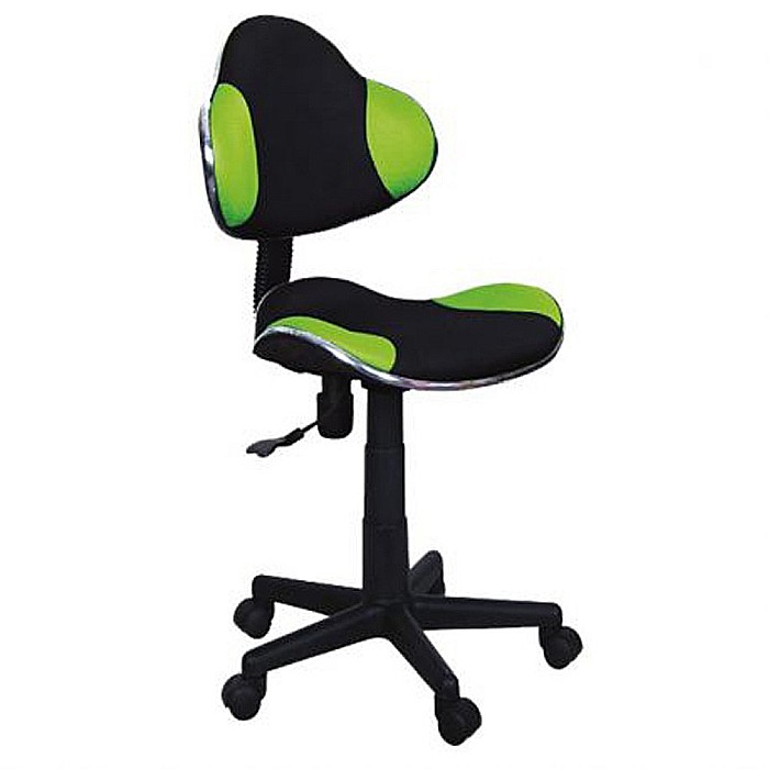 Scaun birou copii SL G2, Ergonomic, Stofa, Inaltime reglabila, Cadru polipropilena, 60 kg, Verde/Negru [1]