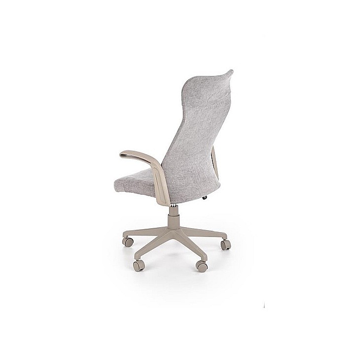 Scaun birou ergonomic HM Arctic, stofa, mecanism de balans, cadru polipropilena, rotatie 360°, 100 kg, gri [5]