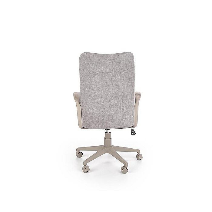 Scaun birou ergonomic HM Arctic, stofa, mecanism de balans, cadru polipropilena, rotatie 360°, 100 kg, gri [4]