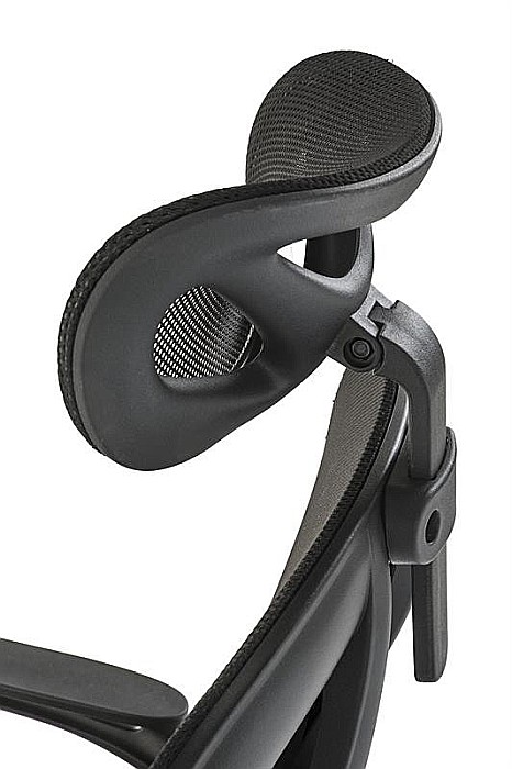 Scaun birou ergonomic HM Negro, mesh, mecanism balans, suport lombar, tetiera ajustabila,100 kg, negru [6]