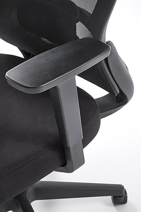Scaun birou ergonomic HM Sonar, mesh, mecanism multiblock, suport lombar, cotiere reglabile,120 kg, negru [9]