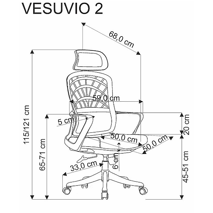 Scaun birou ergonomic HM Vesuvio 2, mesh, mecanism balans, baza polipropilena, suport lombar, tetiera reglabila, 120 kg, rosu scortisoara/gri/alb [11]