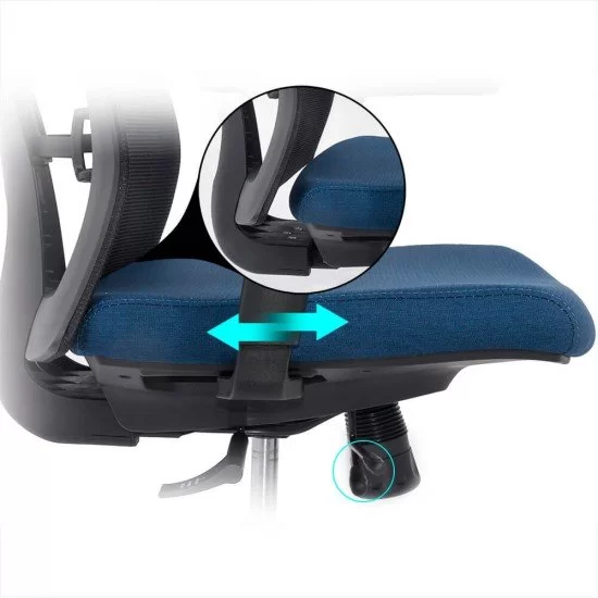Scaun birou ergonomic multifunctional SYYT 9501, mesh, sezut reglabil, brate ajustabile 3D, 120 kg [6]