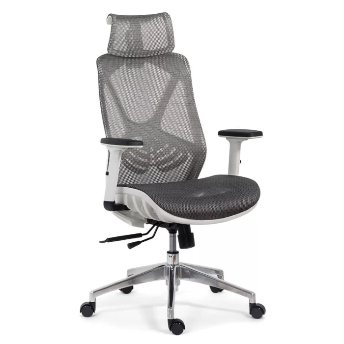 Scaun birou ergonomic multifunctional SYYT 9503, mesh, mecanism multiblock, tetiera reglabila 2D, 120 kg, gri [2]