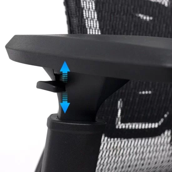 Scaun birou ergonomic multifunctional SYYT 9506, mesh, suport lombar reglabil, cotiere ajustabile,120 kg, negru [5]