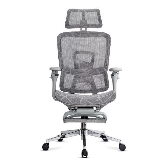 Scaun birou ergonomic multifunctional SYYT 9520, mesh, sezut culisabil, brate 4D, role gumate, 120 kg, gri [3]