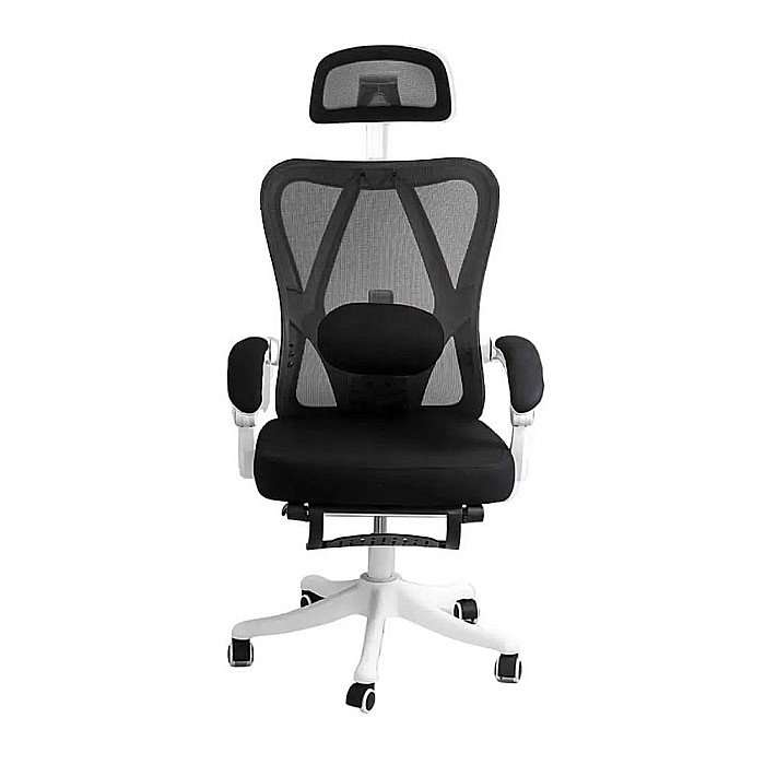 Scaun birou ergonomic OFF 428, mesh, suport lombar, tetiera, mecanism multiblock, suport picioare, 100 kg [4]