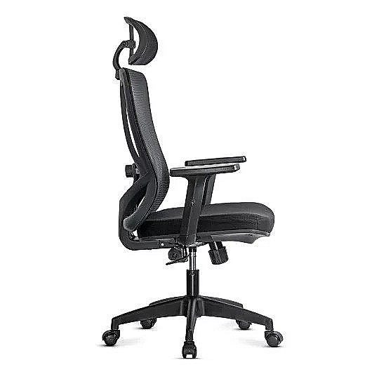 Scaun birou ergonomic OFF987, mesh, mecanism a-sincron, cotiere reglabile, 110 kg, negru [6]