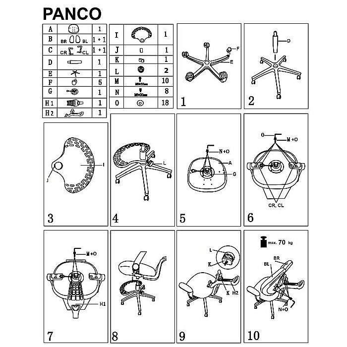 Scaun birou ergonomic pentru copii HM Panco, ajustabil pe inaltime si adancime, mesh, suport pentru picioare, 70 kg, bleu [11]