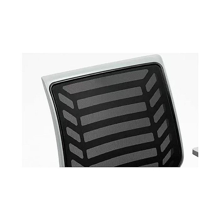 Scaun birou ergonomic SL Q320, mesh, mecanism inclinare, baza polipropilena, suport lombar, roti cauciucate, 90 kg, negru/gri [6]