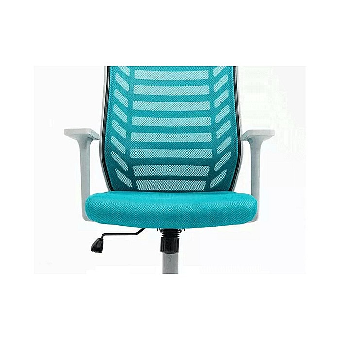 Scaun birou ergonomic SL Q320, mesh, mecanism inclinare, baza polipropilena, suport lombar, roti cauciucate, 90 kg, albastru/gri [3]