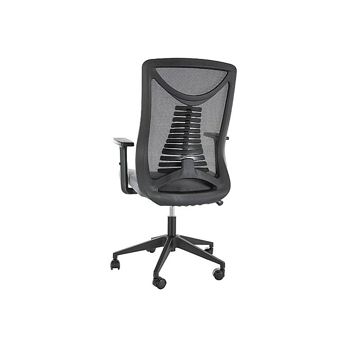 Scaun birou ergonomic SL Q330R, mesh, respirabil, cotiere reglabile, mecanism inclinare, 110 kg, negru [4]