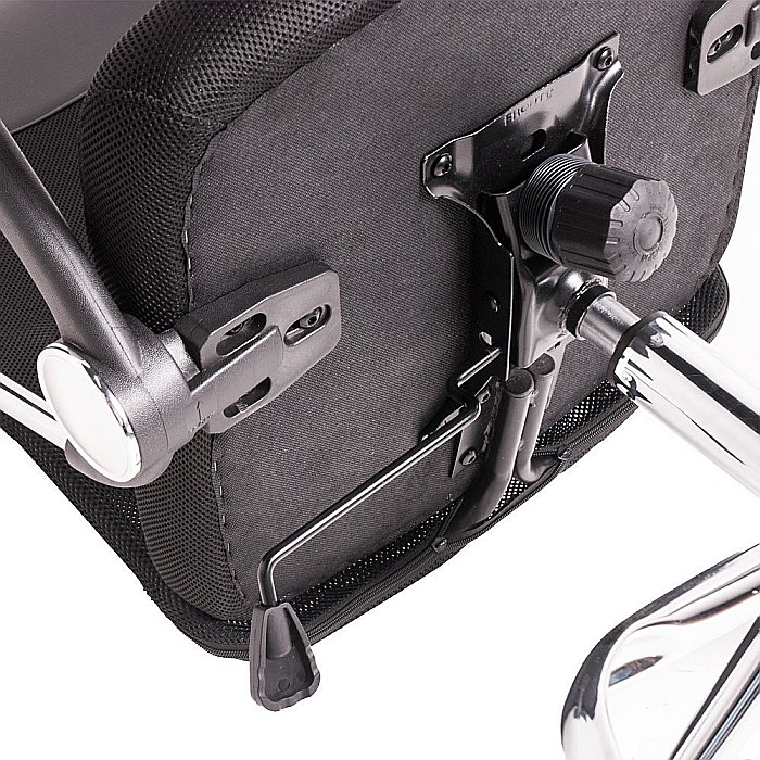 Scaun birou HM Vire, Mesh, Ergonomic, Cadru Metal, Tetiera cu piele ecologica, Inaltime ajustabila, Mecanism balansare, 100 Kg, Negru [8]