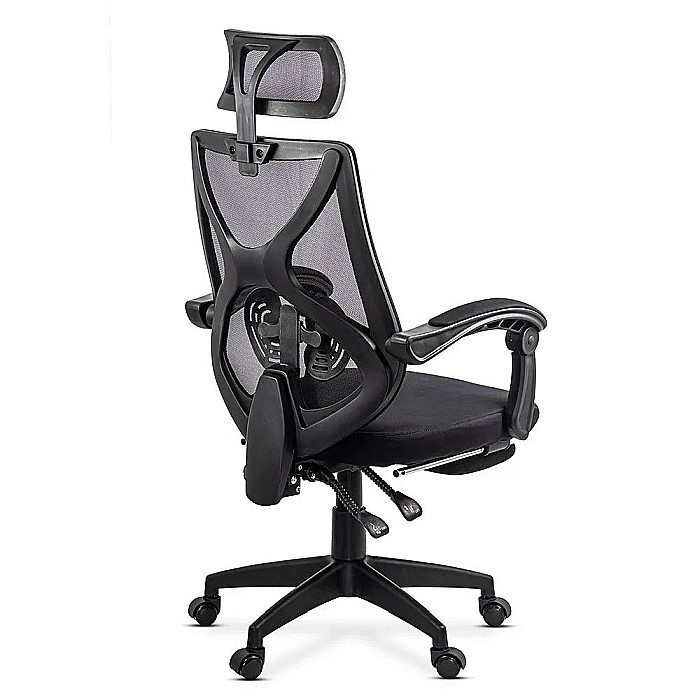 Scaun birou mesh OFF636, ergonomic, suport lombar, tetiera reglabila, mecanism asincron,100 kg [4]