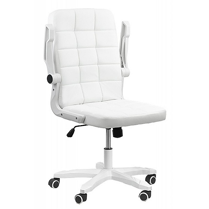 Scaun birou OFF 332, cotiere rabatabile, piele ecologica, roti gumate, mecanism balans, ergonomic, 100 kg [2]