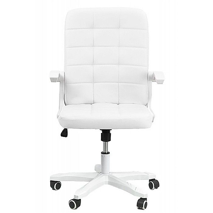 Scaun birou OFF 332, cotiere rabatabile, piele ecologica, roti gumate, mecanism balans, ergonomic, 100 kg [3]