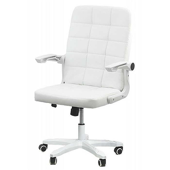 Scaun birou OFF 332, cotiere rabatabile, piele ecologica, roti gumate, mecanism balans, ergonomic, 100 kg [1]