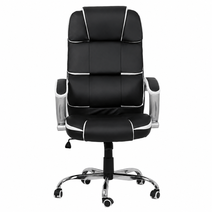 Scaun directorial OFF 357, piele ecologica, mecanism de balans, robust, 110 kg [3]
