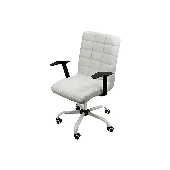 Scaun birou OFF 603, mecanism de balans, piele ecologica, baza otel cromat, 100 kg [2]
