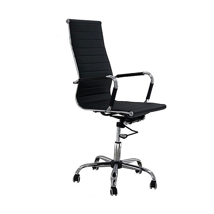 Scaun birou OFF 802, ergomic, mecanism balans si rotire, baza cromata, 110 kg [3]