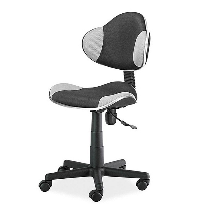 Scaun birou pentru copii cu mesh SL QG2, ergonomic, inaltime reglabila, cadru polipropilena, 60 kg, gri/negru [2]