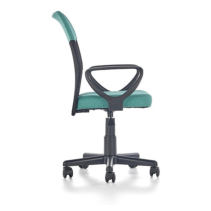 Scaun birou pentru copii cu plasa textila, HM Timmy, ergonomic, inaltime reglabila, structura polipropilena, Rotire 360 ˚, 120 kg, turcoaz [6]
