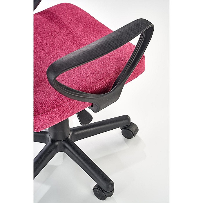 Scaun birou pentru copii cu plasa textila, HM Timmy, ergonomic, inaltime reglabila, structura polipropilena, Rotire 360 ˚, 120 kg, roz [6]