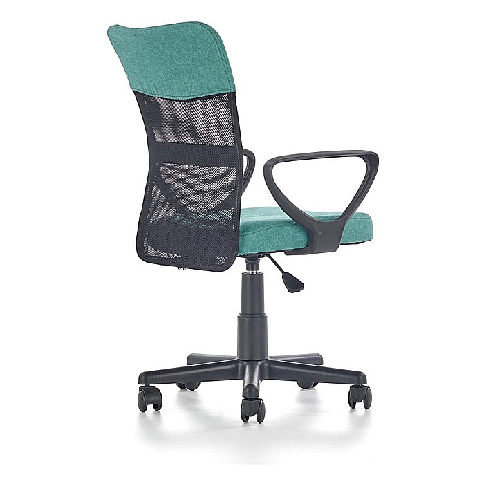 Scaun birou pentru copii cu plasa textila, HM Timmy, ergonomic, inaltime reglabila, structura polipropilena, Rotire 360 ˚, 120 kg, turcoaz [5]