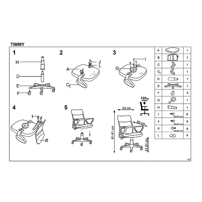 Scaun birou pentru copii cu plasa textila, HM Timmy, ergonomic, inaltime reglabila, structura polipropilena, Rotire 360 ˚, 120 kg, turcoaz [8]