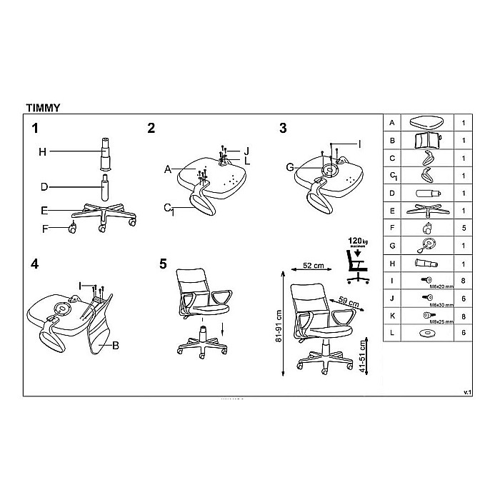 Scaun birou pentru copii cu plasa textila, HM Timmy, ergonomic, inaltime reglabila, structura polipropilena, rotativ, 120 kg, gri [9]