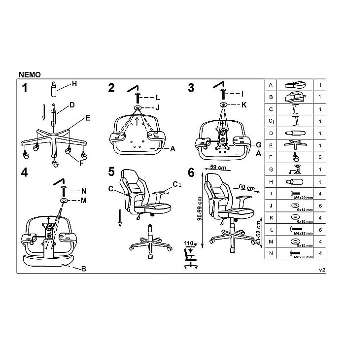 Scaun birou pentru copii HM Nemo, Ergonomic, Cadru Polipropilena, Piele ecologica cu insertii de Mesh, Inaltime ajustabila, Mecanism balansare, 110 Kg, Rosu/Negru [4]