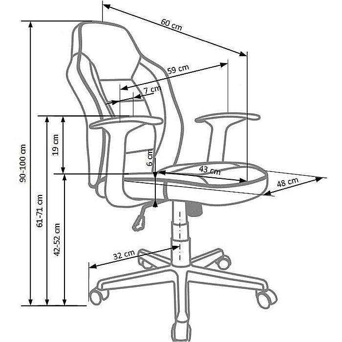 Scaun birou pentru copii HM Nemo, Ergonomic, Cadru Polipropilena, Piele ecologica cu insertii de Mesh, Inaltime ajustabila, Mecanism balansare, 110 Kg, Rosu/Negru [3]