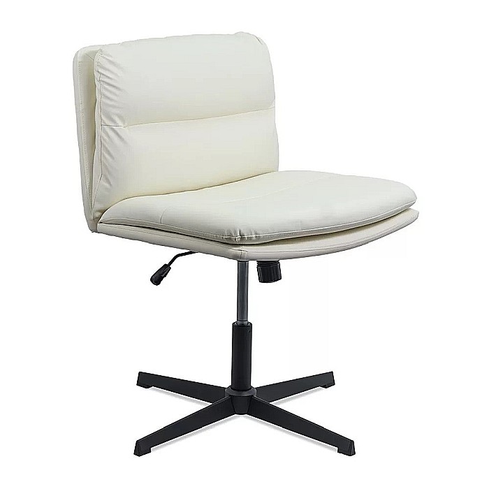 Scaun birou rotativ REL407, piele ecologica, baza polipropilena, inaltime reglabila, 120 kg [1]