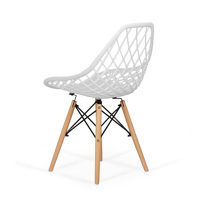 Scaun bucatarie BUC 220, design modern, polipropilena, picioare lemn, 100 kg [2]