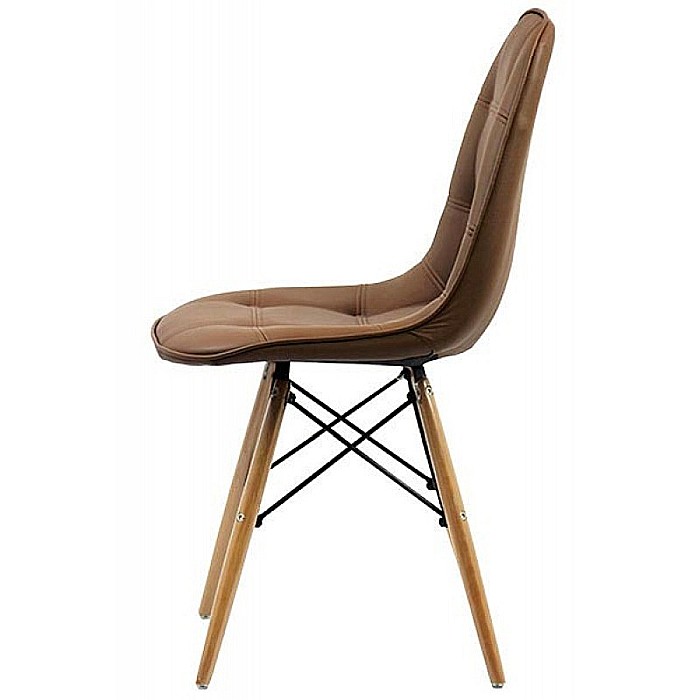 Scaun bucatarie si living BUC 232, piele ecologica, cadru lemn, 110 kg [2]