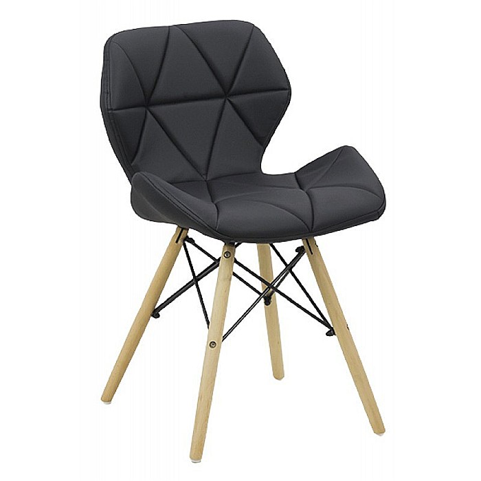 Scaun bucatarie si living BUC 241, ergonomic, piele ecologica, cadru lemn, 110 kg [1]