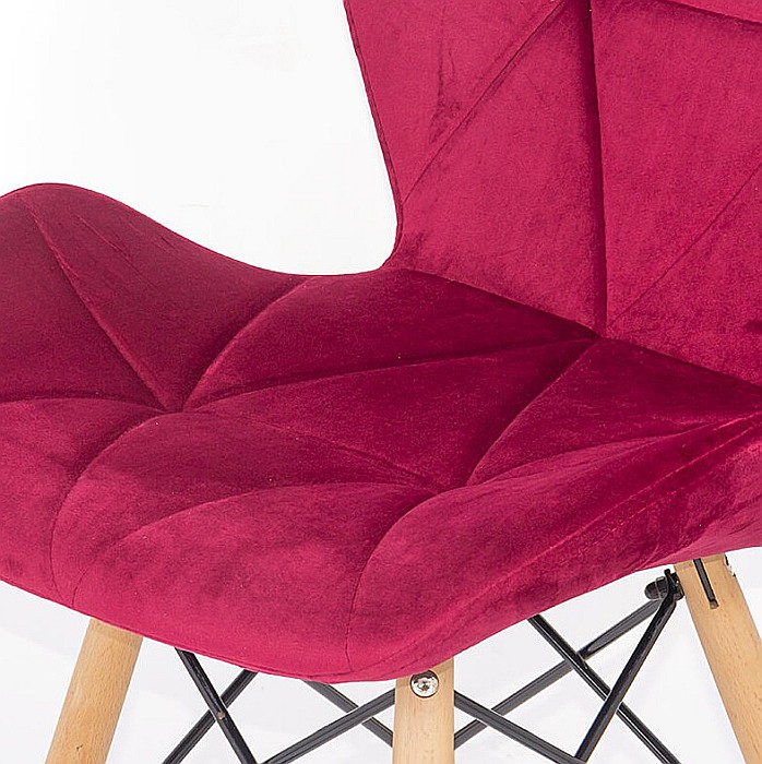 Scaun bucatarie si living BUC 241V, ergonomic, catifea, baza lemn, 110 kg [2]