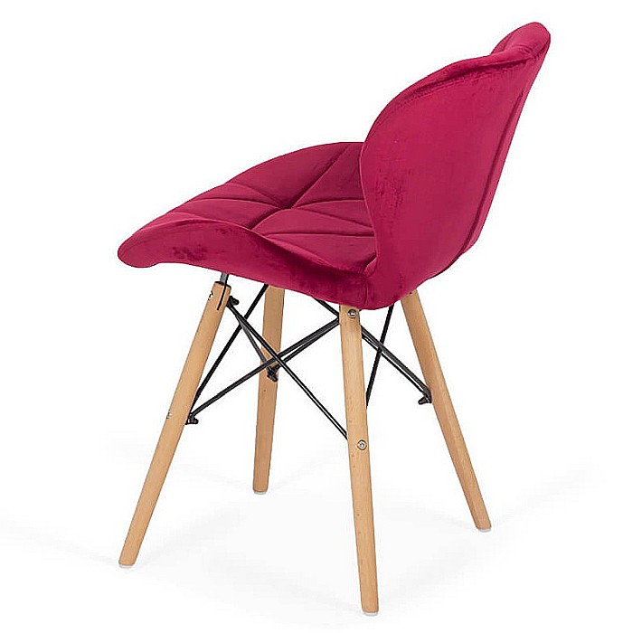 Scaun bucatarie si living BUC 241V, ergonomic, catifea, baza lemn, 110 kg [3]