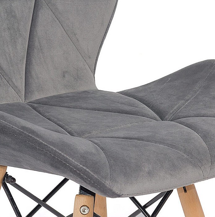 Scaun bucatarie si living BUC 241V, ergonomic, catifea, baza lemn, 110 kg [3]