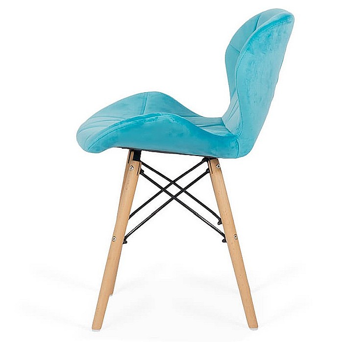 Scaun bucatarie si living BUC 241V, ergonomic, catifea, baza lemn, 110 kg [2]