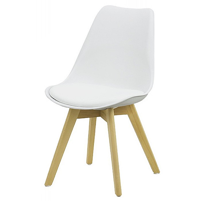 Scaun bucatarie si living BUC 242, ergonomic, polipropilena, sezut cu piele ecologica, cadru lemn, 110 kg [2]