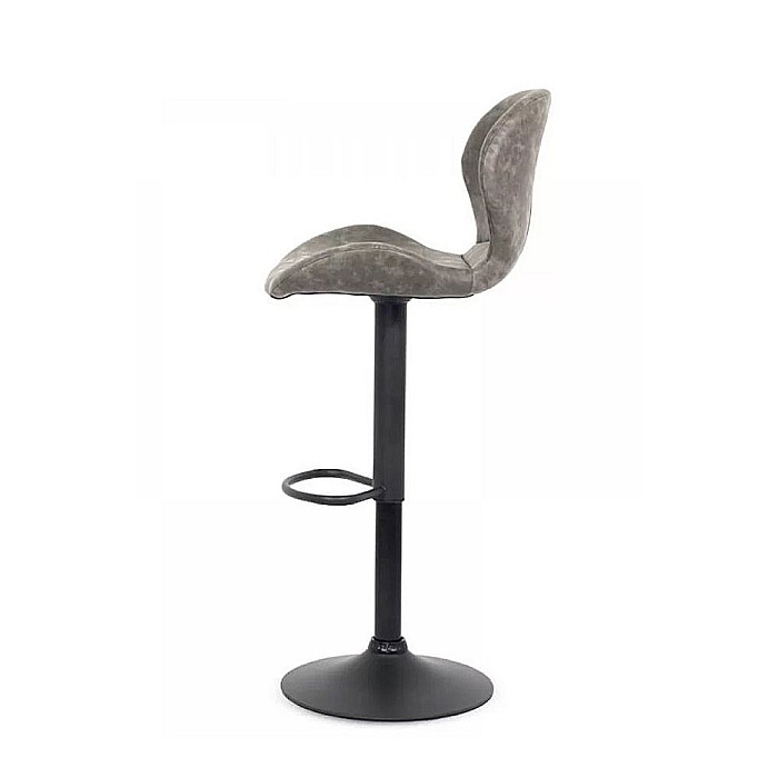 Scaun de bar ABS 144, piele ecologica, suport picioare, ergonomic, inaltime reglabila, 100 kg, gri [3]