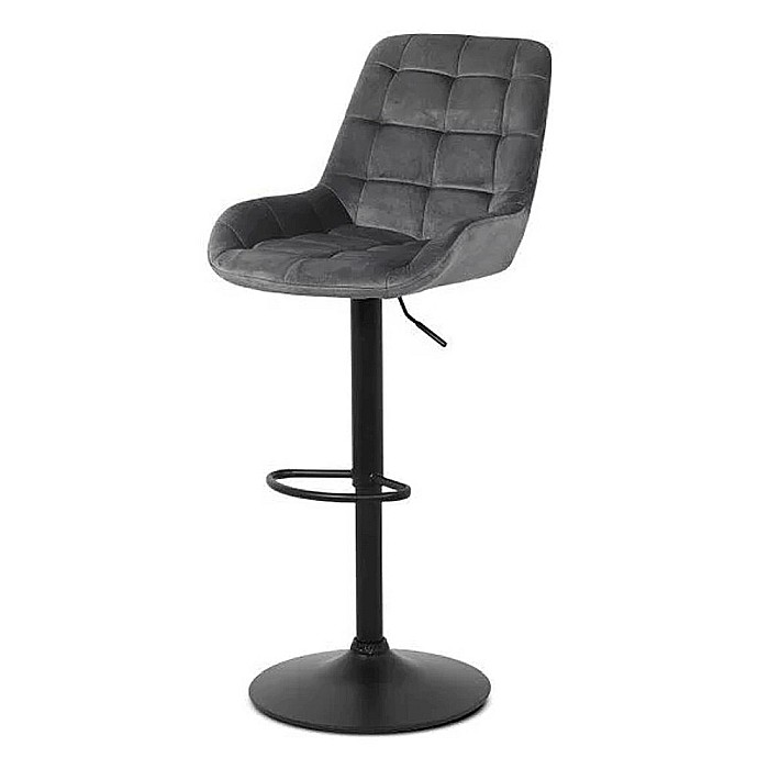 Scaun de bar ABS 145, ergonomic, catifea, suport picioare, inaltime reglabila, 100 kg [1]