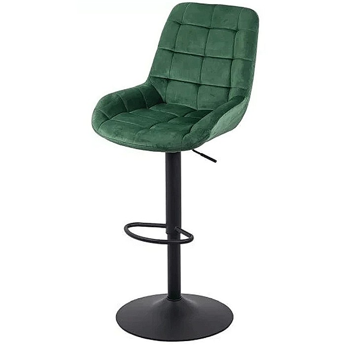 Scaun de bar ABS 145, ergonomic, catifea, suport picioare, inaltime reglabila, 100 kg [1]