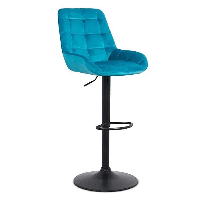 Scaun de bar ABS 145, ergonomic, catifea, suport picioare, inaltime reglabila, 100 kg [2]