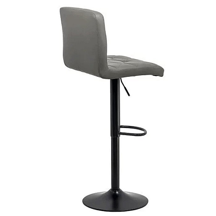 Scaun de bar ABS 147, cu spatar, piele ecologica, suport picioare, cadru metalic, rotativ, 100 kg [2]